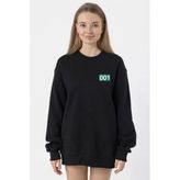 Squid Game Player 001 Siyah Kadın 2İp Sweatshirt