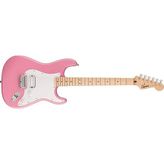 Squier Sonic Stratocaster HT H, Maple Fingerboard, Beyaz Pickguard, Flaş Pembe