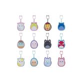 Squishmallows Squish-a-Longs Klipsli Çanta Süsü ve 3 Figür + Yüzük Sürpriz Paket Seri 2