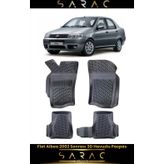 Srcmats Fiat Albea 2011 Model Araca Özel 3D Havuzlu Paspas