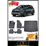 Srcmats Fiat Egea Cross 2020 Ve Sonrası Araca Özel 3D Havuzlu Paspas & Stepneli Bagaj Havuzu Seti+Hediyeli!
