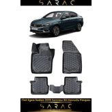Srcmats Fiat Egea Sedan 2016 Model Araca Özel 3D Havuzlu Paspas