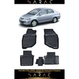 Srcmats Honda City 2007 Model Araca Özel 3D Havuzlu Paspas