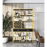 ŞRP8064 Modern Metal Şarap Dolabı Standı