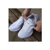 srtfootcare Akıllı Vidalı Kilitli Elastik Outdoor Ayakkabı Bağcığı Yassı 100cm 1 Çift Beyaz