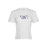 Ss Fitted Script Beyaz Kadın T-Shirt