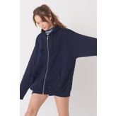 S&S Giyim Lacivert Oversize Sweatshirt Unisex Ceket