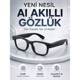 SS Home Concept Akıllı Gözlük 8 Mp Kameralı 1080P Video Kayıt Wifi Bağlantılı Çift Mikrofonlu Gürültü Engelleme Özellikli - Standart