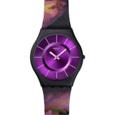 SS08B106 Swatch Paradise Bloom Bayan Kol Saati - Siyah
