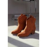 ST145 MODEL 5 CM TOPUKLU WESTERN BOT TABA.SUET - Taba Süet