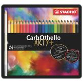 Stabilo 1424-6 CarbOhello Kuru Boya Kalemi 24 Renk Metal Kutu