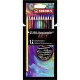 stabilo aquacolor arty 12 renk kuru boya kalemi 1612/1-20 - Yok