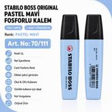 Stabilo Boss Fosforlu Kalem 1 Adet – Metin Işaretleme Kalemi - 70/111 PASTEL MAVİ