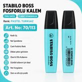 Stabilo Boss Fosforlu Kalem 1 Adet – Metin Işaretleme Kalemi - 70/113 PASTEL TURKUAZ