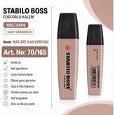 Stabilo Boss Fosforlu Kalem 1 Adet – Metin Işaretleme Kalemi - 70/165 NATURE KAHVERENGİ