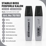 Stabilo Boss Fosforlu Kalem 1 Adet – Metin Işaretleme Kalemi - 70/193 NATURE KOYU GRİ