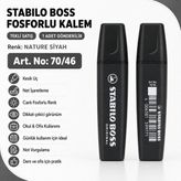 Stabilo Boss Fosforlu Kalem 1 Adet – Metin Işaretleme Kalemi - 70/46 NATURE SİYAH