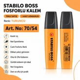 Stabilo Boss Fosforlu Kalem 1 Adet – Metin Işaretleme Kalemi - 70/54 TURUNCU