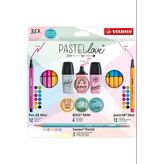 Stabilo Fosforlu Kalem (İşaret Kalemi) Pastel Love Mini Okul Seti 35 Parça Eo77/5-9