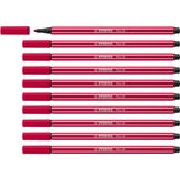 Stabilo Pen 68 Premium keçeli kalem, 10'lu paket, koyu kırmızı | 10'lu paket, koyu kırmızı