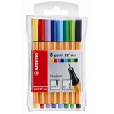 Stabilo Point 88 Mini 8'li Paket Keçe Uçlu Kalem