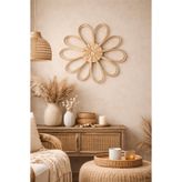 StapHome Bohem Rattan bambu hasır duvar süsü(tekli 37cm)