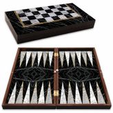 Star Tavla Platin Mermer Büyük Boy 12 Mm Mdf Kasa, Parlak Selefon Kaplama, Çizilmeye Karşı Dirençli Coex Kaplama Mıknatıslı Kapama Şık Ve Kaliteli Sağlam