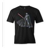 Star Wars - Darth Vader Lightsaber Siyah Erkek Tshirt
