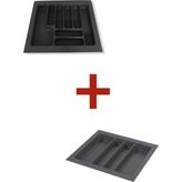 Starax 2li 54*49 Gri Çekmece Içi Düzenleyici Kaşıklık + Kepçelik