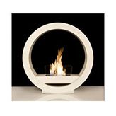 Starfire Round Design Bio Ethanol Beyaz Şömine