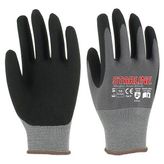 Starline E-91 Köpük Nitril Eldiven - 09 No - Siyah-Gri