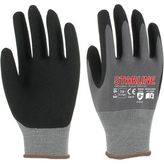 Starline E-91 Köpük Nitril Eldiven No:9 - Gri - Siyah