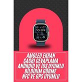 Starseven 49MM Akıllı Saat Amoled Ekranlı Kadın Erkek Kol Saati Plastik Kordon - Seçenek