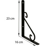 Starseven Ferforje Raf Altı No:3 Siyah