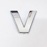 Starseven V Harfi 3,75 cm Krom Yapışkanlı