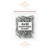 Std VİDA MERKEZİ 4x30 SUNTA VİDASI 50 ADET
