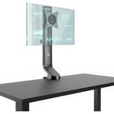 STD2101B 17-32 Ergonomik Yükseklik Ayarlı Tek Monitör Standı, 8kg Taşıma Kapasitesi, Vesa, 360° Pivot (Dikey Kullanım), Kablo Yönetimli