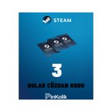 Steam 3 USD Cüzdan Kodu