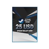 Steam Wallet Card 25 Usd Şeffaf