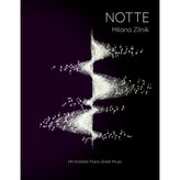 Step Kitap Notte. Minimalistic Piano Sheet Music.