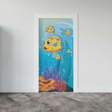 Sticker Art Kapı Giydirme Kapı Sticker Folyosu Balık