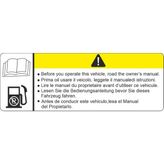 Sticker Atölyesi Motosiklet Depo Uyarı Sticker - 14166 - 5 x 15 cm - Renkli
