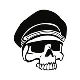 Sticker Masters Captain Front Skull Sticker
