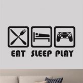 Sticker Masters Oyuncu Eat,Sleep,Play Duvar Çocuk Odası Sticker