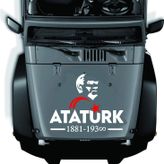 Sticker Usta Atatürk ve Ay Yıldız Sticker, Atatürk Yazısı, 00621 Beyaz 80x62 Cm 30 x 23 cm StickerDizayn75aede89-f9b-30x23