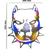 Sticker Usta Hologram Köpek4 Model – Işık Vurunca Renk Değiştirir – Modifiye Dekarasyon Araç% Kask Uyumlu,düz ve Prüszsüz Yüzeyler Için(Meristeed Gri 85 x 100 cm