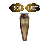 Stil 15Cm Plastik Ayak Mobilya Masa Ve Dolap Ayağı(15Cm)(Kahverengi - Altın) Kahverengi 15Cm 15Cm - 1 Adet