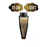 Stil 15Cm Plastik Ayak Mobilya Masa Ve Dolap Ayağı(15Cm)(Siyah - Altın) Siyah 15Cm 15Cm - 1 Adet