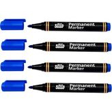 Stilo Permanent Kalem Yuvarlak Uç Mavi ( 4 Adet ) - Permanent Markör