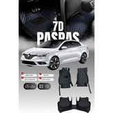 Stiloto Renault Megane 4 (2016-2025) 7d Su Geçirmez Suni Deri Havuzlu Oto Paspas Kolay Temizlenebilir